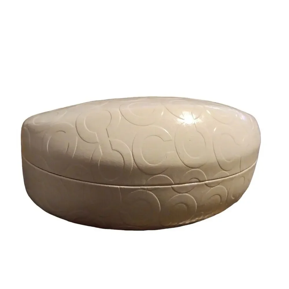Coach Eyeglasses Sunglasses Case White Hard Clamshell Logo Case Only‎